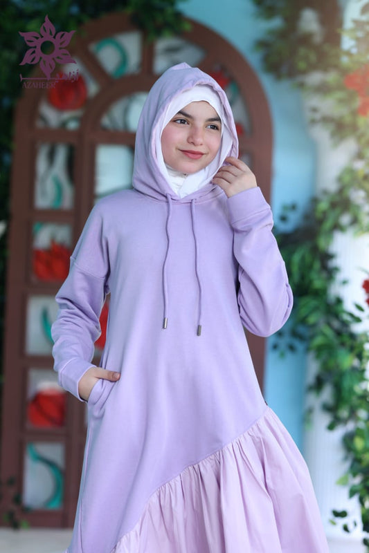 lavender flower dress