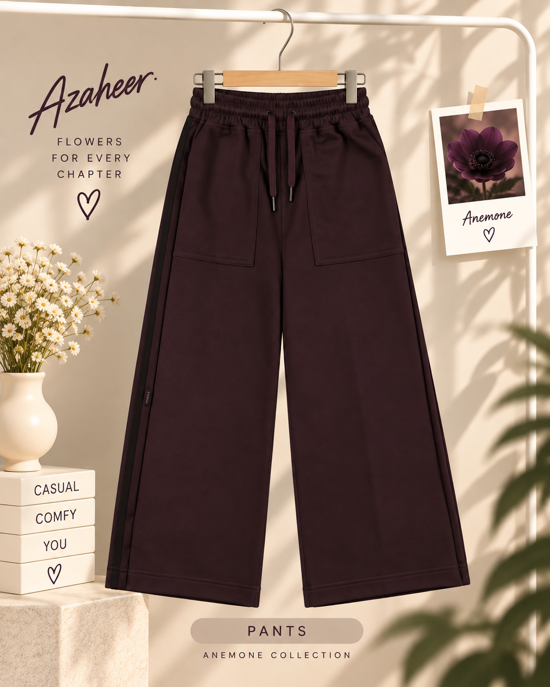 Anemone Flower Pants