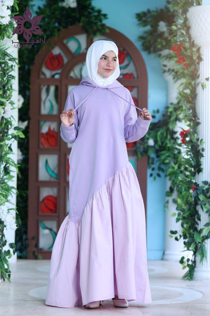 lavender flower dress