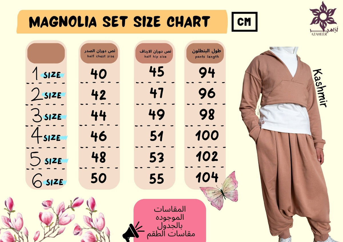magnolia flower set