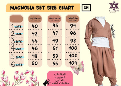 magnolia flower set
