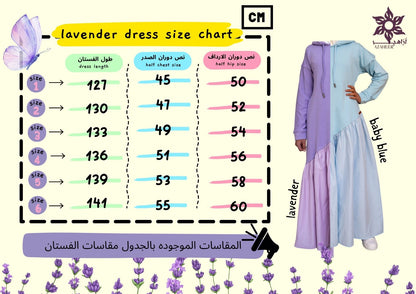 lavender flower dress
