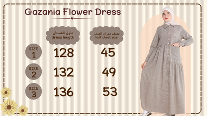Gazania Flower Dress